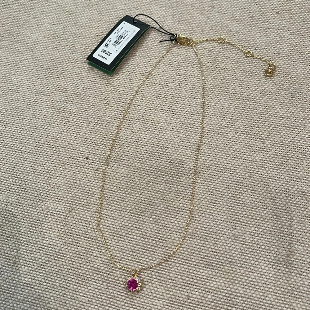 kate spade Pink Halo Pendant Necklace/NWT